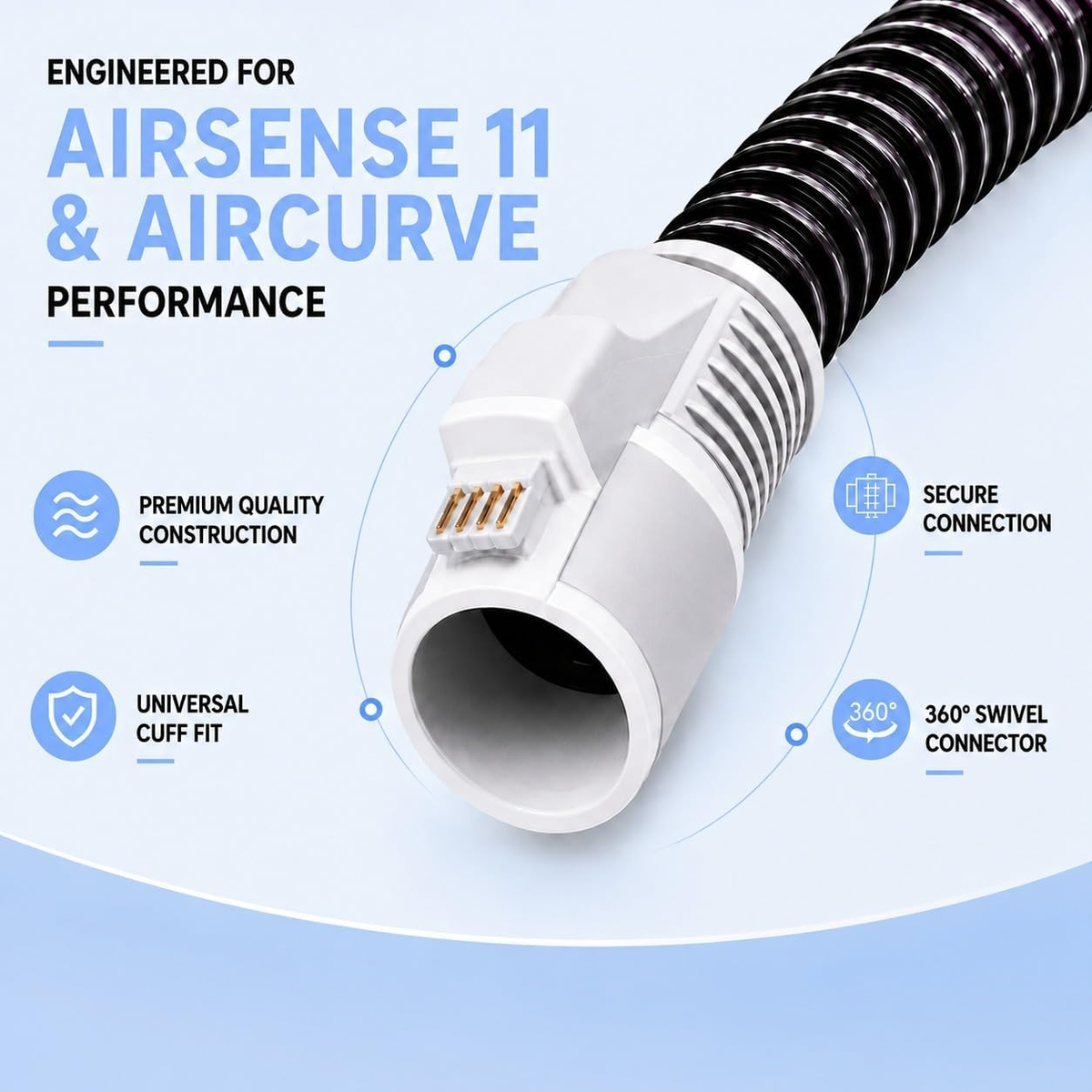 Heated tube for AirSense 11 and AirCurve 11, ClimateLineAir replacement - image 2