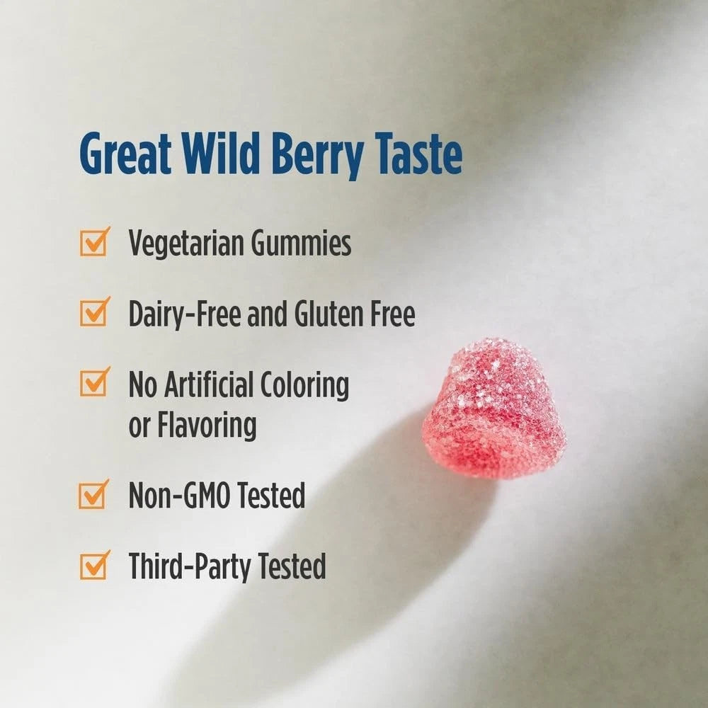 Nordic Naturals Vitamin D3 Gummies, Wild Berry - 60 Gummies - 1000 IU Vitamin D
