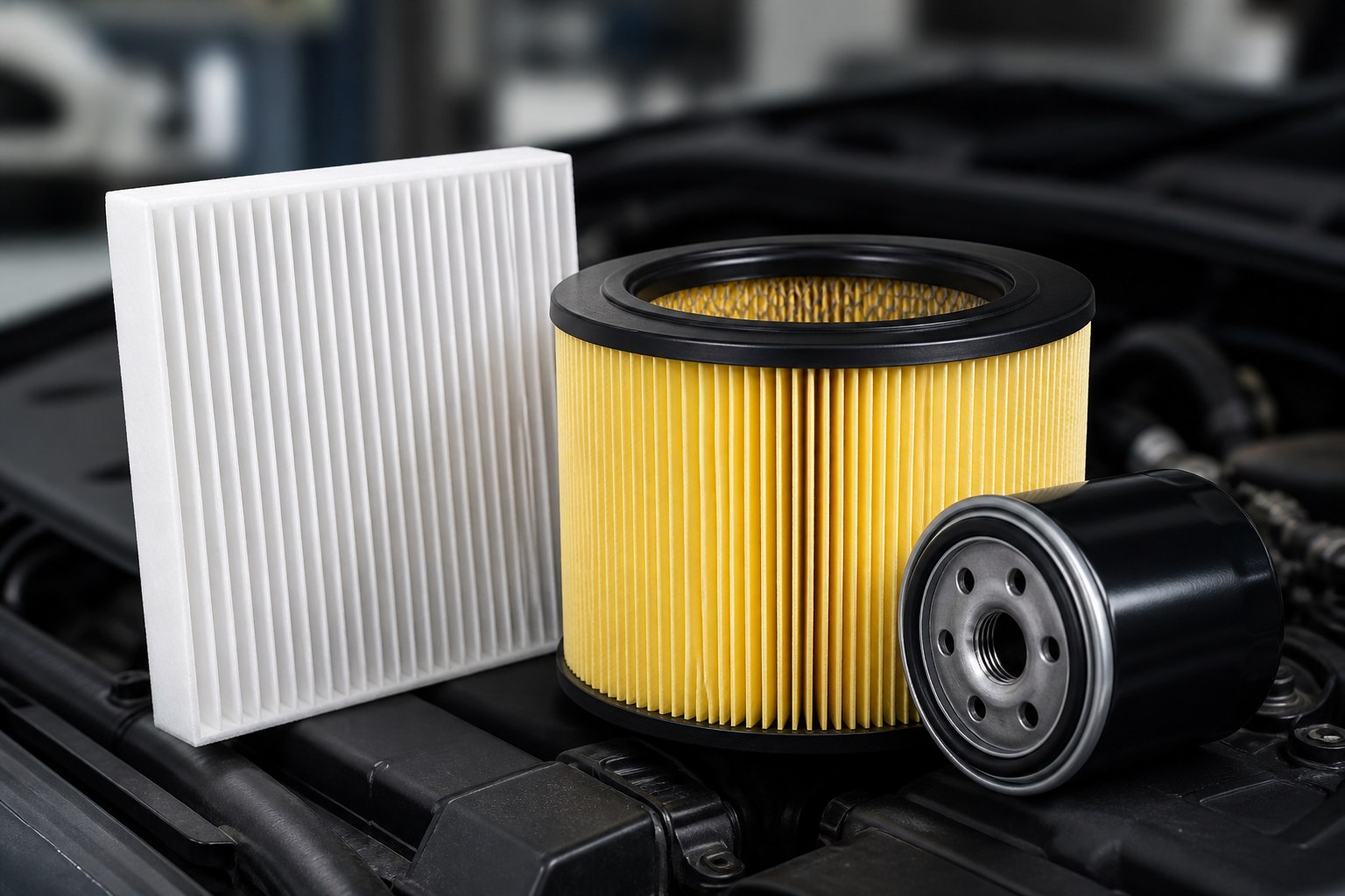 Automotive oil and air filters